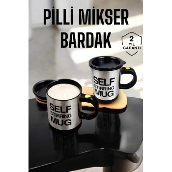 VipMarketim Mikser Kupa Yazılı Mug Bardak Karıştırma Özelliği