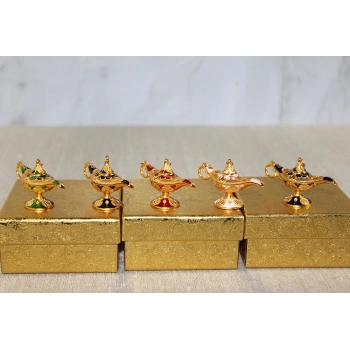VipMarketim Mineli Metal Alaaddin Lambası Model 6