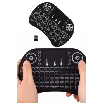 VipMarketim Mini Klavye Gaming Pc Playstation Ledli Mouse Rgb Mouse Bluetooth Usb