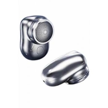 VipMarketim Mini Sıfır Sakal Yanak Tıraş Makinesi USB Şarjlı Sıfır Sakal Taşınabilir Korumalı