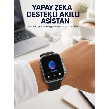 VipMarketim Modern Tasarımlı Akıllı Saat Uzun Pil Süresi ve Net Ekran Yeni Nesil