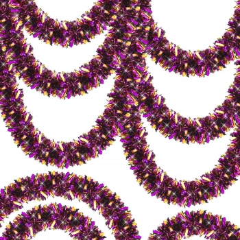 VipMarketim Mor Turuncu Garland Çift Renk Sim Süs