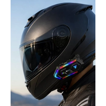 VipMarketim Motosiklet Kaskı İçin Bluetooth Intercom Kulaklık Uzun Pil Ömrü