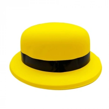 VipMarketim Neon Partisi Sarı Renk Melon Plastik Parti Şapkası