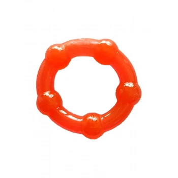 VipMarketim Noktalı Tekli Penis Halkası - Kırmızı