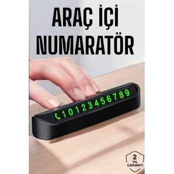 VipMarketim Numaralık Araç İçi Araba Araç Park Numaratör Telefon Numarası Yazma