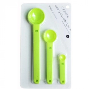 VipMarketim Ölçme Kaşıklı Poşet Klipsi 3lü Paket