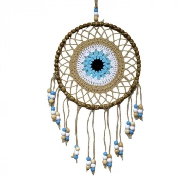 VipMarketim Örgülü Duvar Süsü Capucino Kahvesi Duvar Süsü Boncuklu