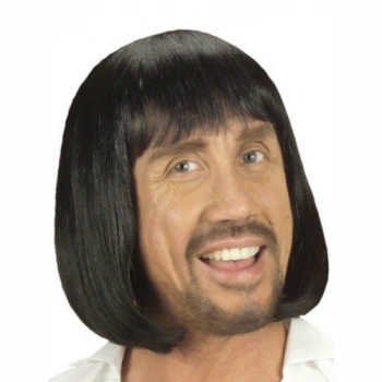 VipMarketim Ortaçağ Peruğu Kısa Siyah