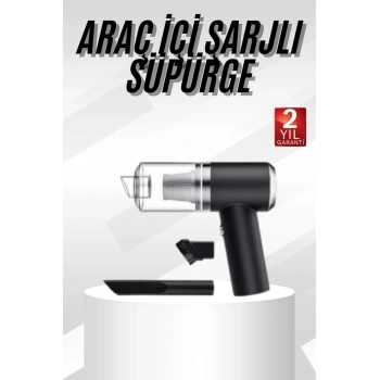 VipMarketim Oto Araç Ev Taşınabilir El Tipi Süpürge Mini Araç Süpürgesi Vakumlu
