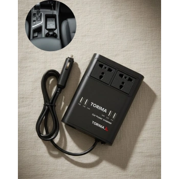 VipMarketim Oto Çakmaklık İnvertörü Çok Amaçlı 150W Elektrik Dönüştürücü