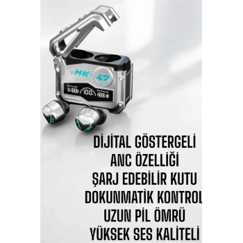 VipMarketim Oyuncu Kulaklığı Bluetooth Bağlantılı ANC Özelliği 5.0 Bluetooth