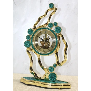 VipMarketim Özel Yeşim Tasarım Masa Üstü Saat