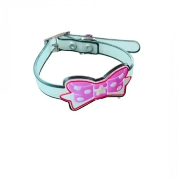 VipMarketim Papyonlu Silikon Kedi Tasması