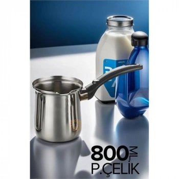VipMarketim Paslanmaz Çelik Cezve 800 ml