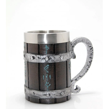 VipMarketim Paslanmaz Çelik Tasarım Kupa Bardak (XL Boyut)