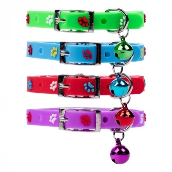 VipMarketim Pati Desenli Silikon Kedi Tasması