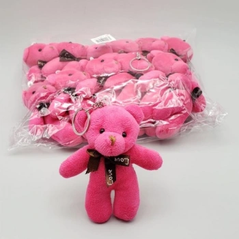 VipMarketim Peluş Ayıcık Anahtarlık Pembe