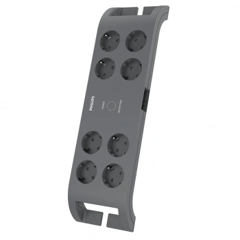 VipMarketim PHILIPS SPN3180A/62 8 Soket Akım Korumalı Priz 900 Joules 2Mt Kablo (Gri)(1923)