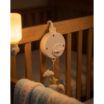 VipMarketim Pil Gerektirmeyen Bebek Uyutucu Müzik Kutusu Pratik Asılabilir Model