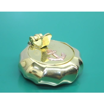 VipMarketim Pirinç Çapalı Kapaklı Küllük 5 Cm