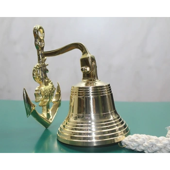 VipMarketim Pirinç Duvara Asmalı Çapalı Çan