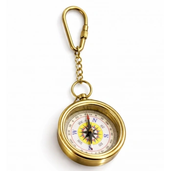 VipMarketim Pirinç Pusula Anahtarlık