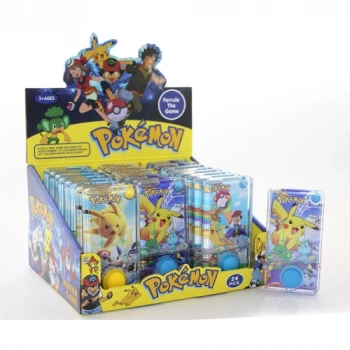 VipMarketim Pokemon Baskılı Sulu Oyun - Tek Butonlu Dikdörtgen Su Oyunu