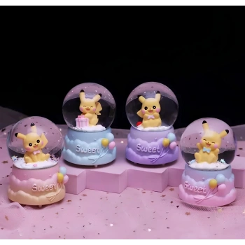 VipMarketim Pokemon Işıklı Kar Küresi 7 Cm