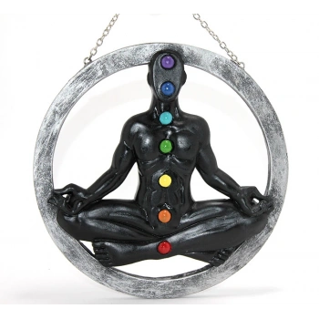 VipMarketim Polyester Duvara Asmalı 7 Chakra Pano