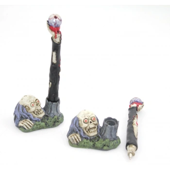 VipMarketim Polyester Kurukafa Tükenmez Kalem