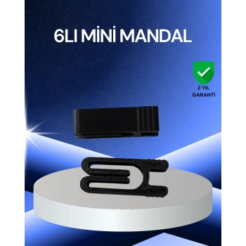 VipMarketim Poşet Kapatma Mandalı Hava Geçirmez 6 Adet Set