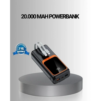VipMarketim Powerbank 20000 mAh Yüksek Kapasiteli ve 22.5W Hızlı Şarj Destekli