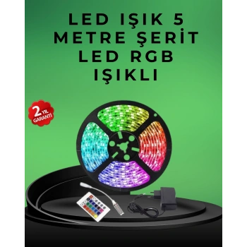 VipMarketim Pratik Kurulumlu 5 Metre Kumandalı Şerit LED