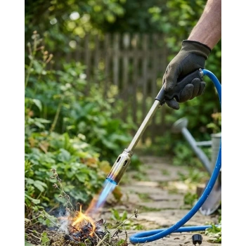 VipMarketim Profesyonel Gazlı Pürmüz Alev Tabancası Hortumlu LPG Yakıcı Ateş Başlatma ve Tamir Aleti