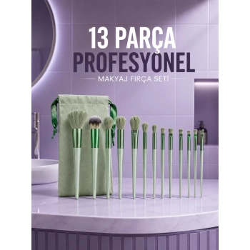 VipMarketim Profesyonel Makyaj Fırça Seti Yumuşak Kıllı Taşınabilir Çantalı