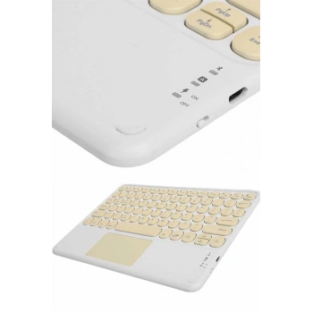 VipMarketim Profesyonel Wifi Q Klavye Bluetooth Klavye Touchpad 10.8 Inç