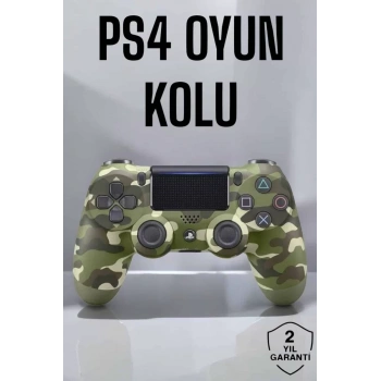 VipMarketim PS4 Oyun Kolu Kamuflaj Desenli Joystick