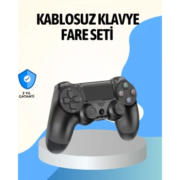VipMarketim PS4 Uyumlu Kablosuz Oyun Kolu Ergonomik Çift Titreşimli