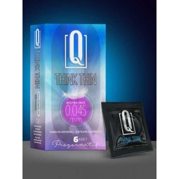 VipMarketim Q THİNK THİN 6'LI EKSTRA İNCE PREZERVATİF