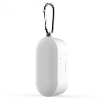 VipMarketim QCY T1S/T2C Bluetooth Kulaklık İçin Silikon Koruma Kılıf+ Anahtarlık-(5775)