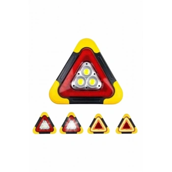 VipMarketim Reflektör Güneş Enerjili Taşınabilir Portatif Acil Güvenlik Işığı Araba Acil Uyarı Işığı