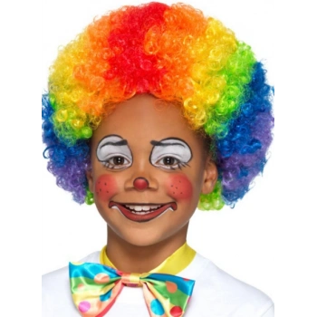 VipMarketim Rengarenk Kıvırcık Afro Peruk Bonus Saç