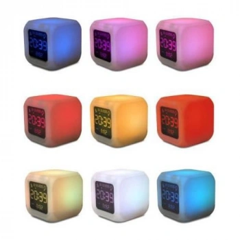 VipMarketim Renk Değiştiren Küp Saat