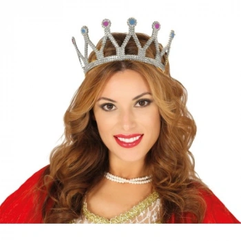 VipMarketim Rönesans Kraliçe Tacı Gümüş Renk