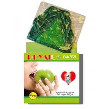 VipMarketim Royal Yenilebilir Tanga Sütyen Elma Aromalı