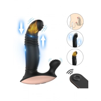 VipMarketim S-Hande Eye of Horus Rct Şarjlı Kumandalı Perine ve Uyarıcı İleri Geri Hareketli 2 in 1 Vibratör