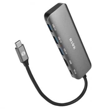 VipMarketim S-LINK SWV-USBC030 Type-C to HDMI 3xUSB3.0 1xPD Metal USB HUB ve Çevirici(1923)