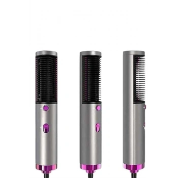 VipMarketim Saç Düzleştirici Fön Makinesi Saç Fırçası Profesyonel Üflemeli