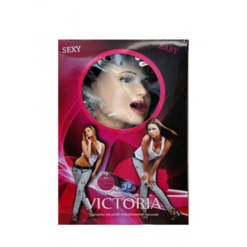 VipMarketim Sarışın Victoria Büyük Boy Titreşimli Sesli Realistik Şişme Kadın